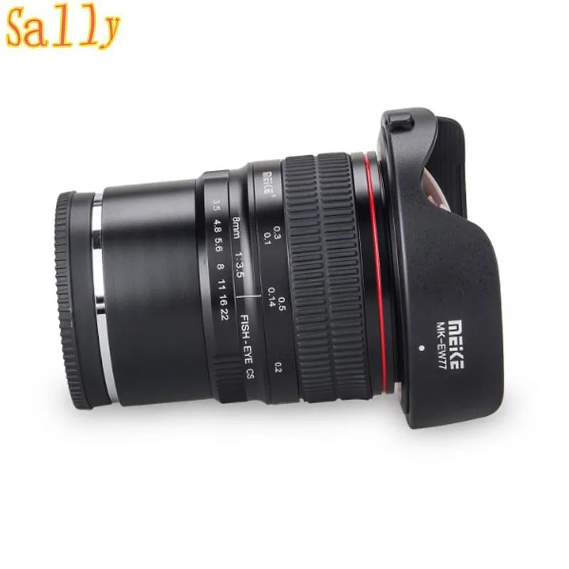 

Meike 8mm f/3.5 Wide Angle Fisheye Lens for Panasonic/Olympus Mirrorless Camera MFT Mount Micro 4/3 Mount with APS-C