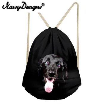 

NOISYDESIGNS 3D animals Printing Drawstring Backpack School Shopper Daypack Kids Satchel Softback for women Mochila Infantil