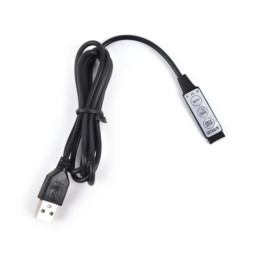 4 контактный гнездовой разъем USB RGB контроллер DC5V светодиодный диммер с 3
