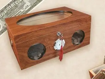 

New Dispaly Cigar Humidor Humidifier W/Lock Hygrometer, FREE SHIPPING