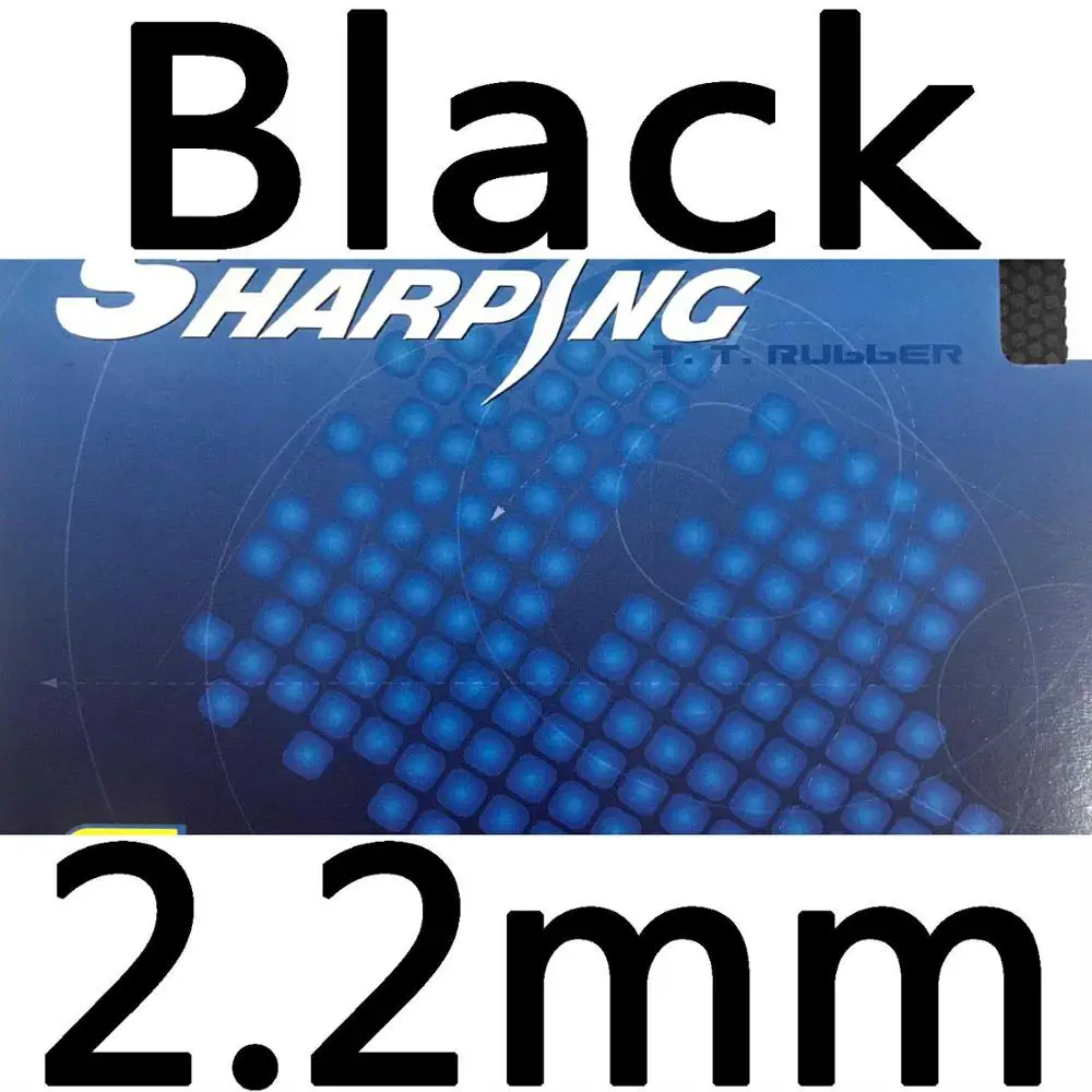 DHS Sharping Средний pips-out Настольный теннис/pingpong Резина с губкой - Цвет: Black 2.2mm