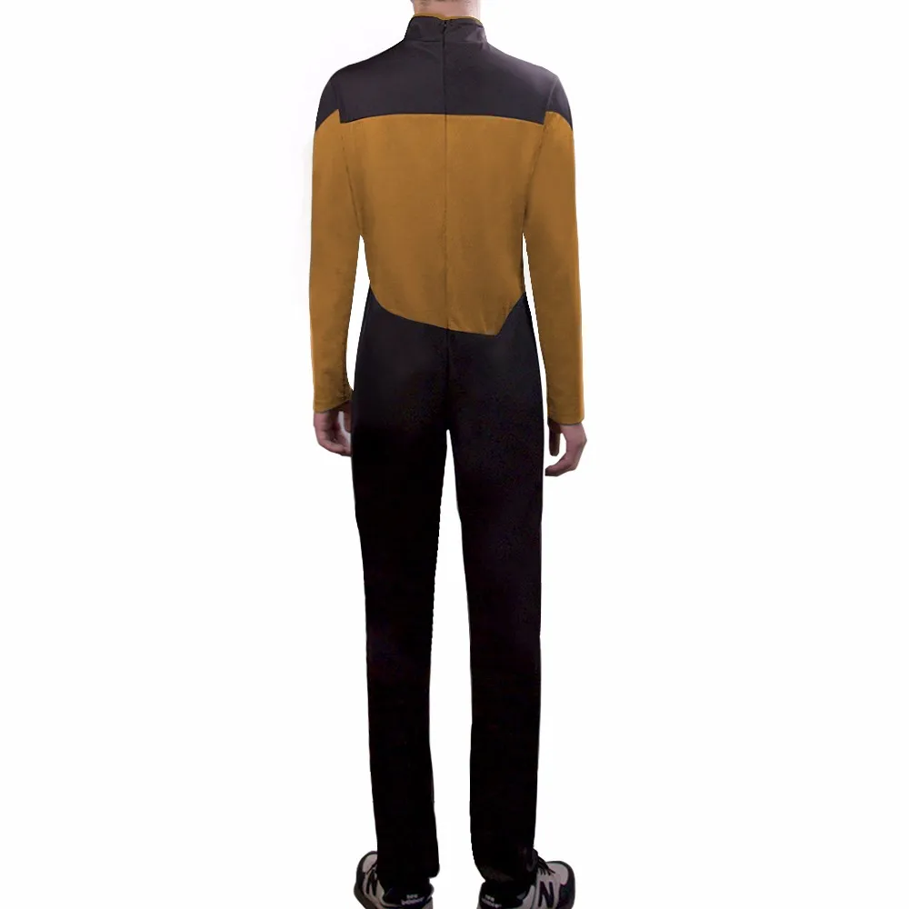 Star Trek Jumpsuit Cosplay Costume Yellow Halloween Uniform For Women Men (3)