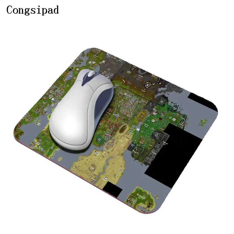 Congsipad DIY 29*25 см игровой коврик для мыши с изображением карты нескользящая