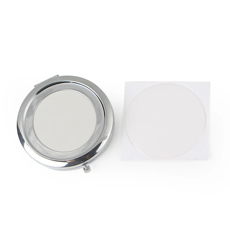 Hollow Silver Compact Mirror18410-1 (8)