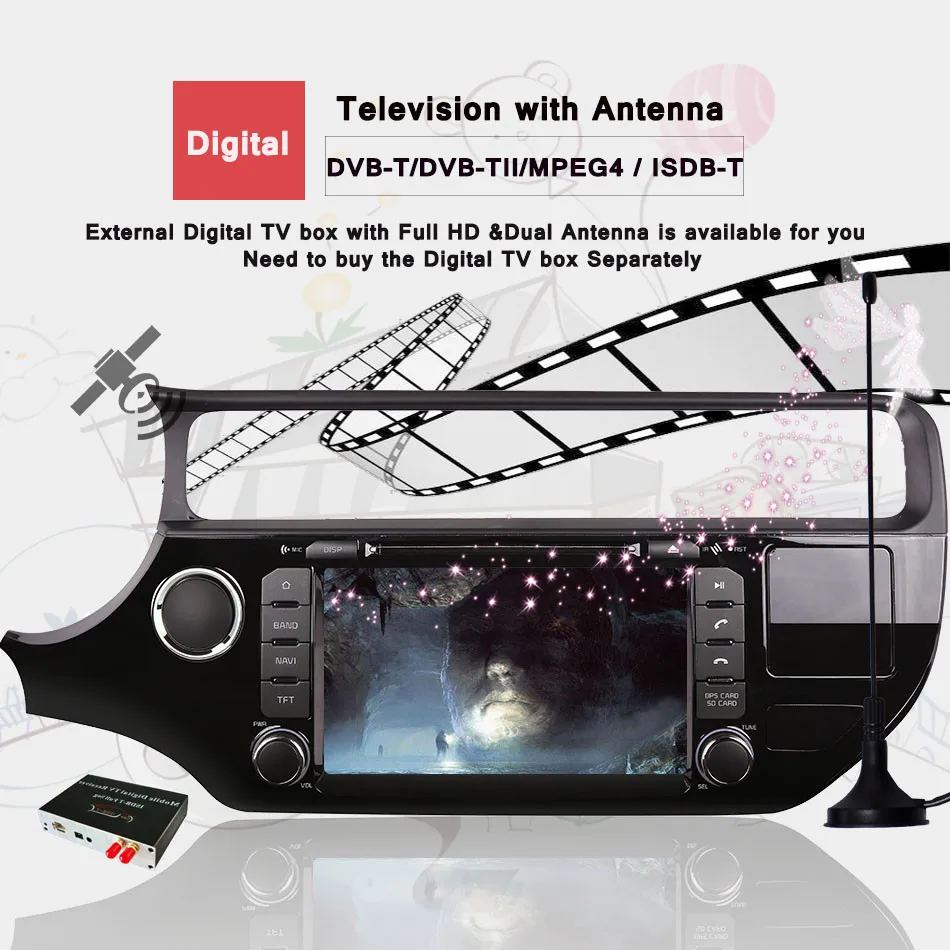 Top 4G RAM Android 9.0 Car dvd gps player for Kia rio k3 2015 2016 in dash dashboard radio video player+Aux 1024*600 Resolution 12