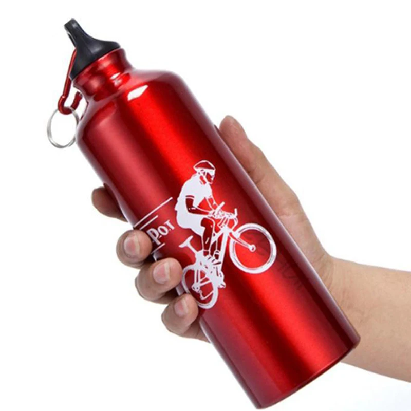 750 мл бутылка для воды из алюминиевого сплава для велосипеда, велосипедные бутылки, бутылки для пешего туризма, альпинизма, кемпинга, езды на горном велосипеде U0004