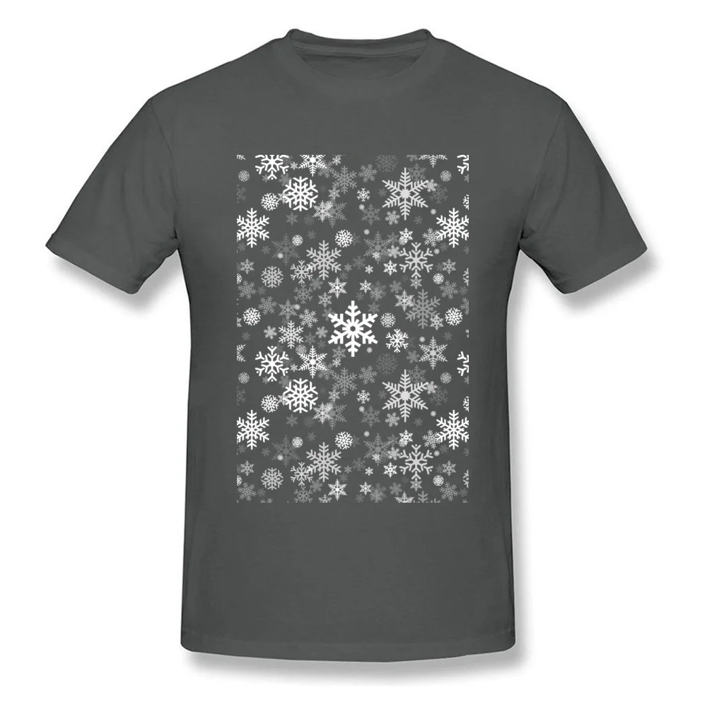 Casual Festive Snowflakes T Shirt for Men Classic April FOOL DAY O-Neck All Cotton Short Sleeve T-shirts Customized Tee Shirts Festive Snowflakes carbon