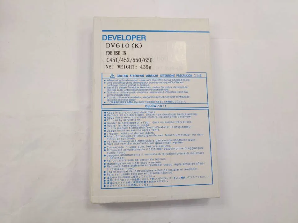 

435G DV610 Developer For Minolta parts C451 C452 C550 C650 Developer Powder Photocopy machine copier parts