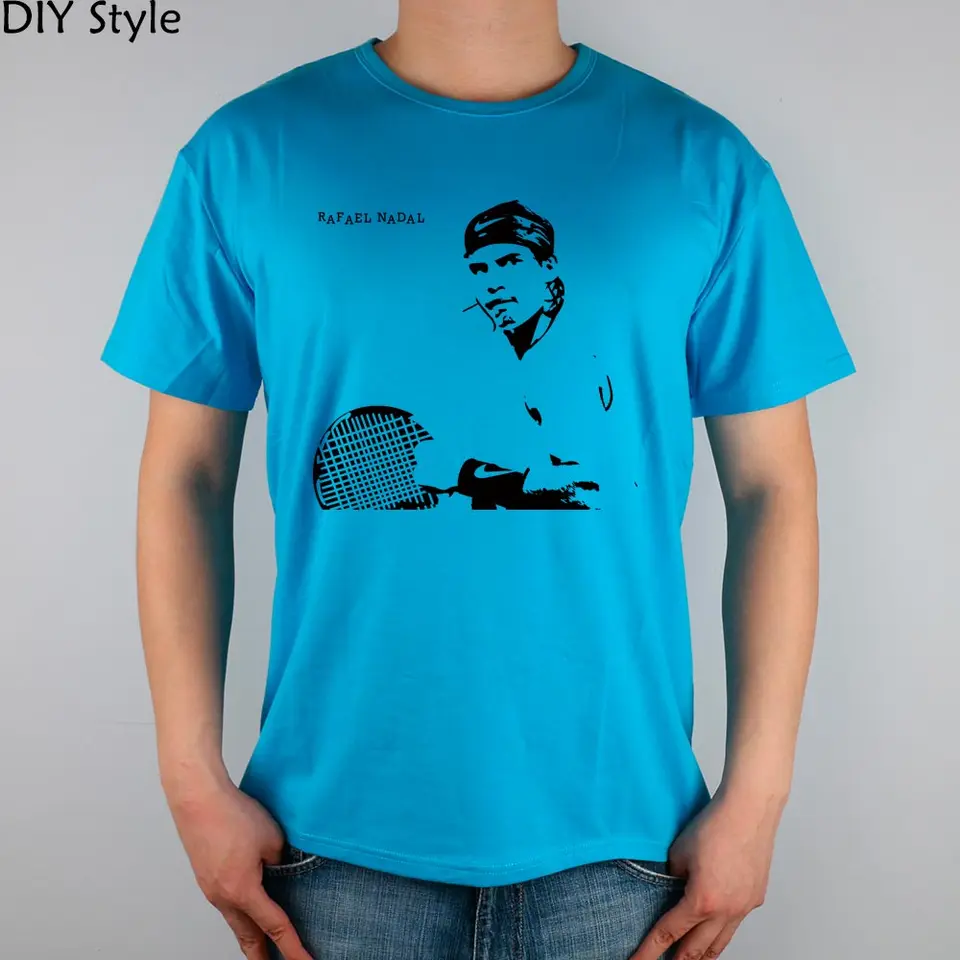 Rafael Nadal Short Sleeve T Shirt Top Lycra Cotton Men T Shirt New Diy Style Men T Shirt T Shirtrafael Nadal Aliexpress