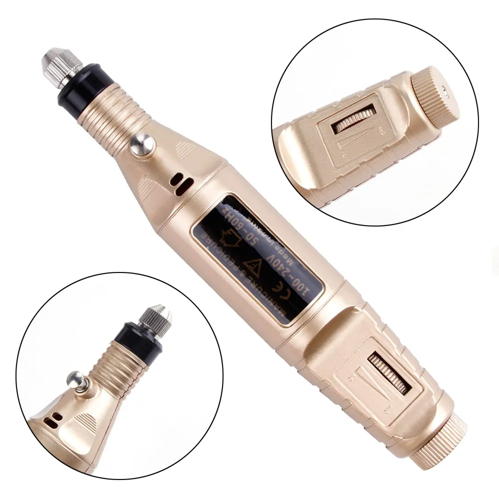  1set Power Professional Nail Drill Machine Manicure Tools Pen Pedicure Nail File Set Nail Tools 6 b