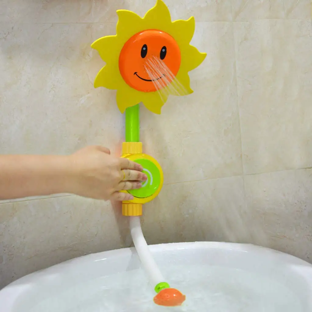 1 pcs Funny Baby Bath Toy Water Game Sunflower Shower Faucet Spray Water Swimming Summer Bathing Tub Toys For Children 1 pcs Funny Baby Bath Toy Water Game Sunflower Shower Faucet Spray Water Swimming Summer Bathing Tub Toys For Children