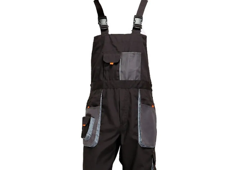 CCGK bib overalls men work coveralls protective repairman strap jumpsuits pants working uniforms plus size sleeveless coverall