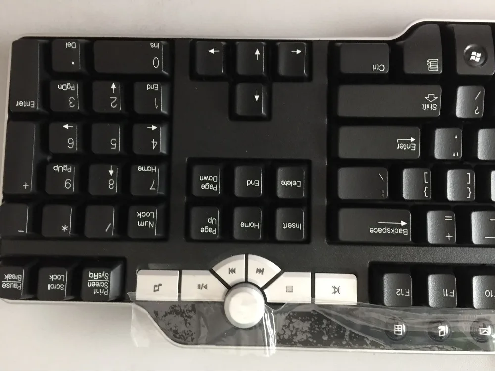 Original With Palmrest For Dell Sk 8135 Usb Wired Standard Keyboard 0dj340 Replacement Keyboards Aliexpress