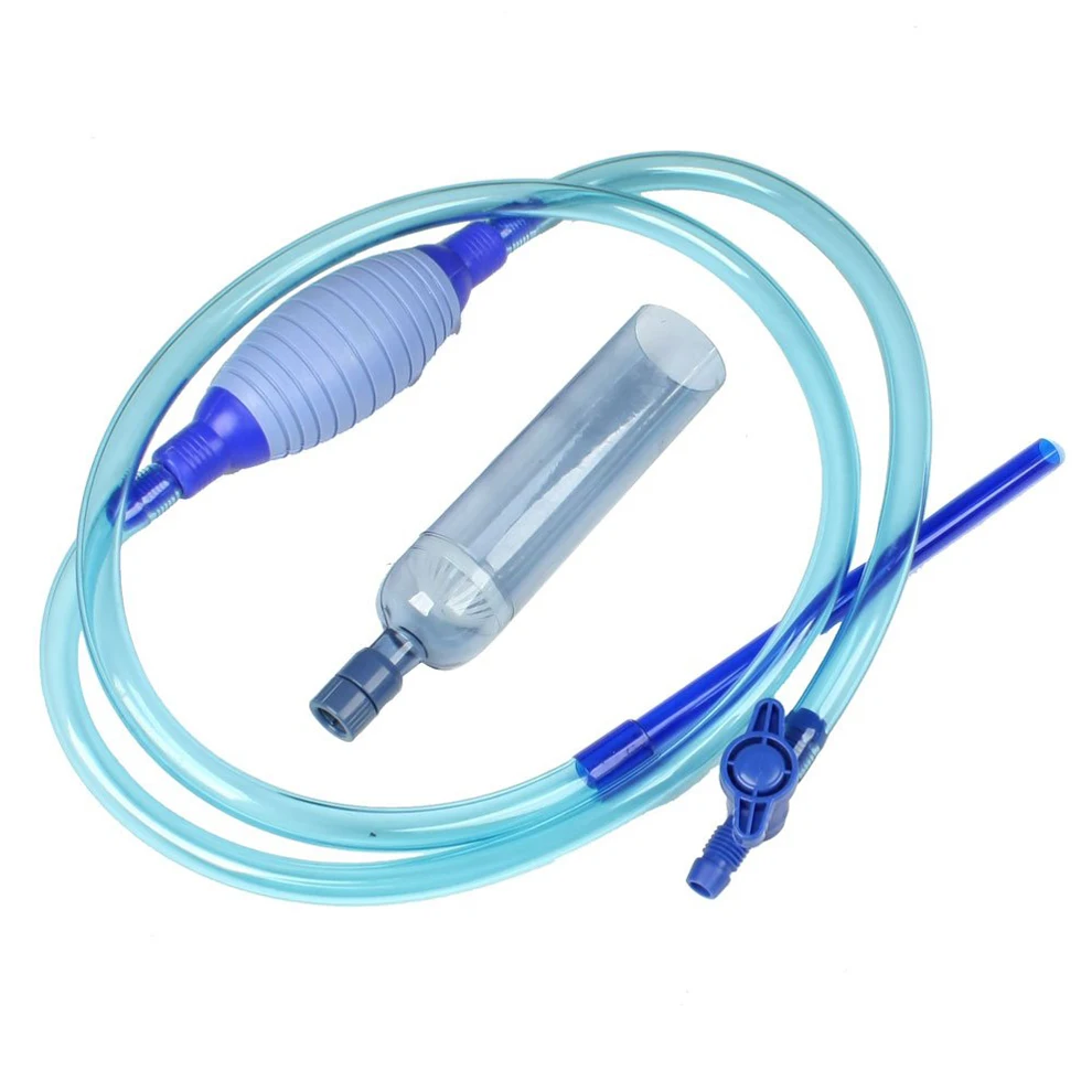 Wholesales item Aquarium Switch Control Water Siphon Vacuum Pump Blue | Инструменты