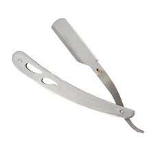 1 шт., бритва из нержавеющей стали для мужчин, винтажная, ustura для прямой бритвы, складная ручка для бритья, борода, Парикмахерская, для формирования формы