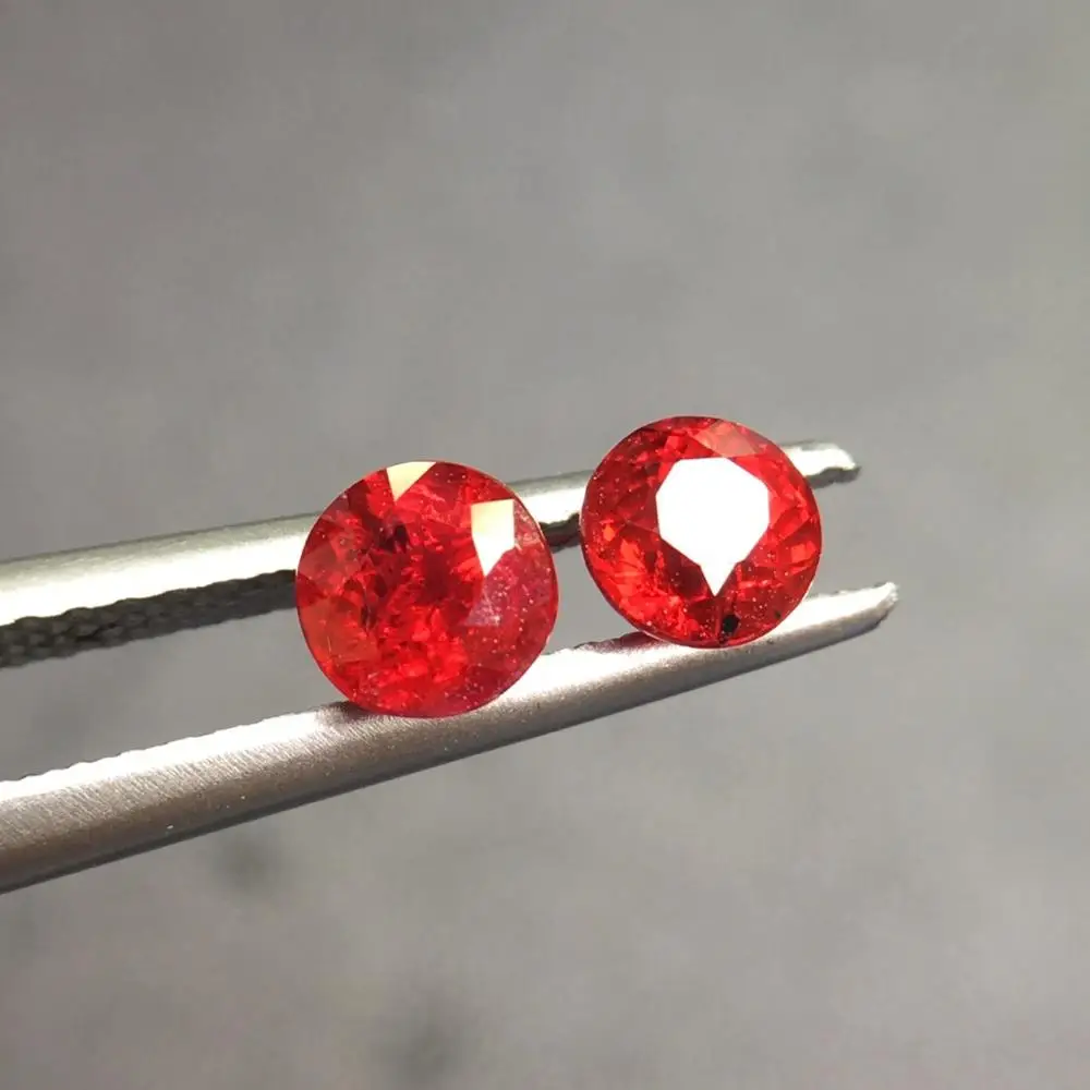 

Red Ruby Natural No indication of Heat Unheat 0.56ct and 0.5ct Ruby Loose Gemstones Loose Stones for Jewelry Bracelets Making