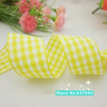 50YDS 1 25mm width styles polyester scottish tartan gingham ribbon bow decorative