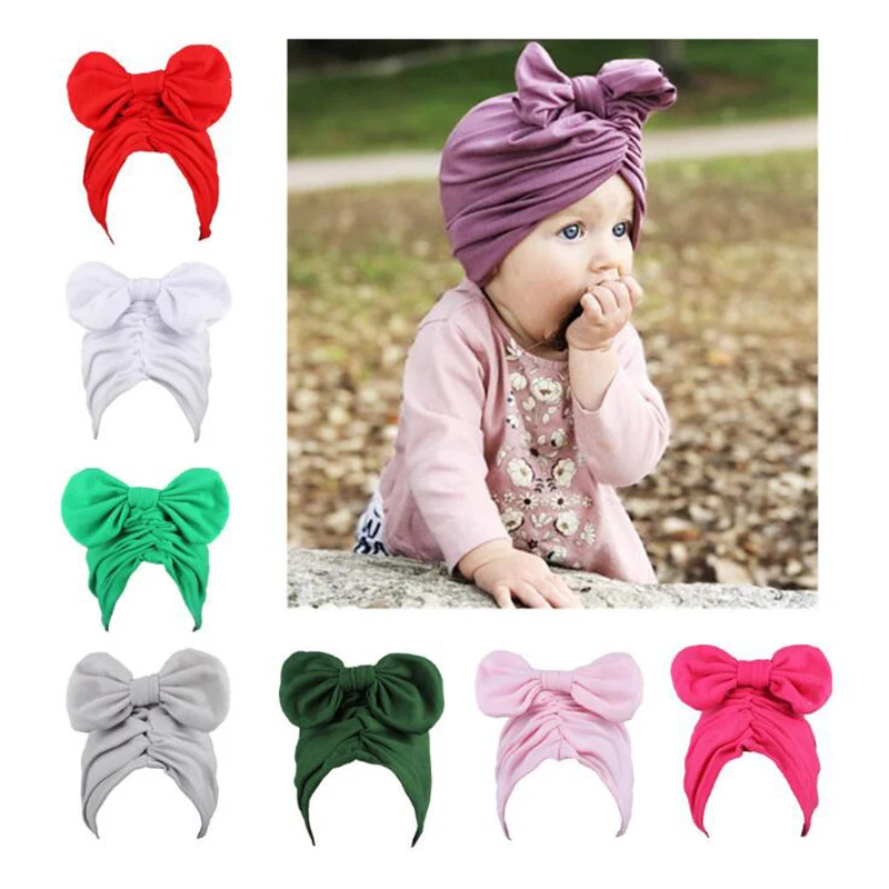 Baby Hat Baby Girls Top Bow Hats Flower Baby Girls Caps Children's