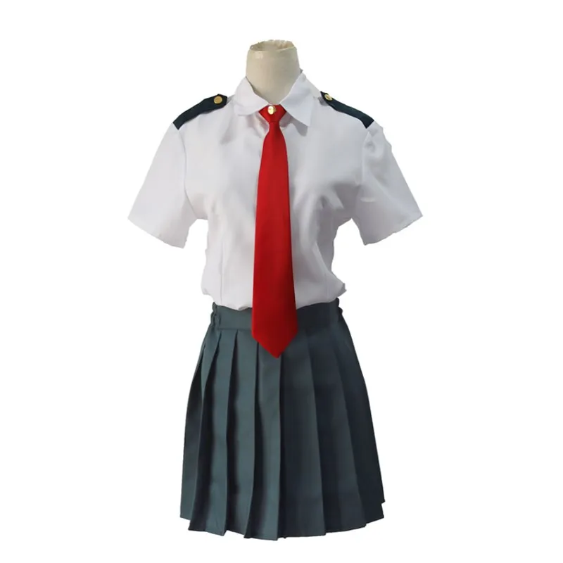 My Hero Academy, летняя школьная форма для мужчин и женщин, костюм для косплея, Boku no Hero Academy Midoriya izku OCHACO URARAKA, костюмы