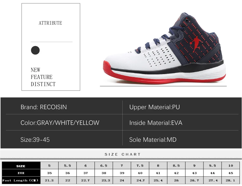 RECOISIN 2019 Basketball Shoes Men Sneakers Zapatos Hombre Shoes For Man Basketball Sneakers tenis de basquete (2)