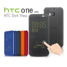 M8/M9/e8 официальный Дизайн Dot View Case Smart Case откидная крышка для HTC Один M8 e8 M9+ OPP упаковки