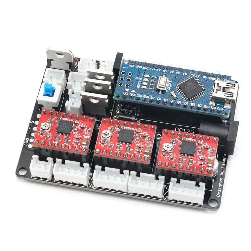 DANIU 1pc 2417 Mini 3-axIs DIY CNC Router Wood Craving Engraving Cutting Milling Desktop Engraver Machine 240x170x65mm