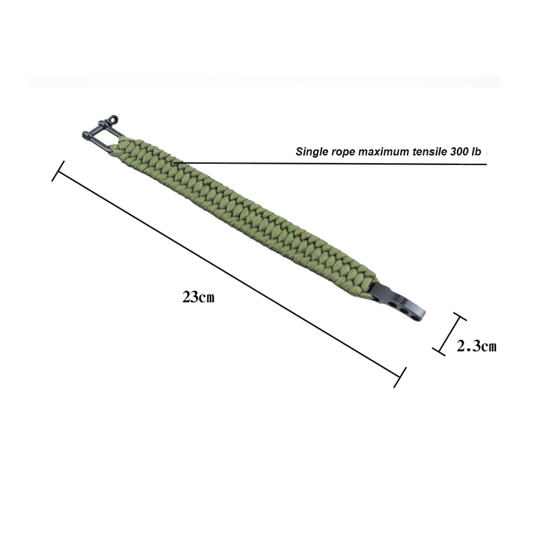 Выживания Паракорд Браслет Открытый Кемпинг-параккорд выживание при прыжке с парашютом комплект шнур Аварийный Браслет Веревка для мужчин и женщин