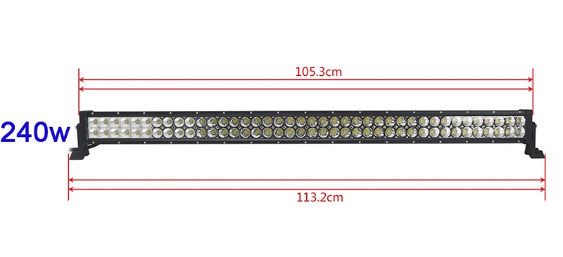 36w 72w 120w 180w 240w 288w 300w dual row straight led light bar amber yellow white led work driving light remote control Led bar 4x4 Offroad Barra led 24v 12v led work light bar suv atv utv truck pickup mining (6)
