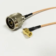 Модемный коаксиальный кабель n-штекер переключатель SMB гнездо под прямым углом разъем кабель RG316 косичка 15 см " адаптер