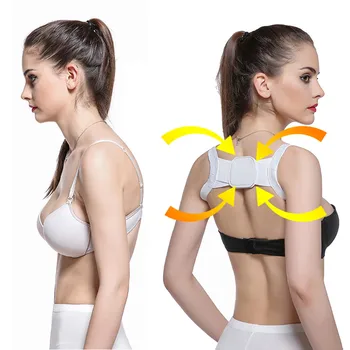 

Posture Corrector Device Comfortable Back Support Braces Shoulders Chest Belt Brace Women Device To Improve Bad Posture