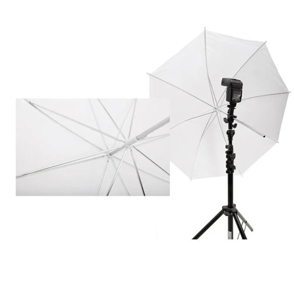 Новинка 2 шт. 33 дюйма 83 см вспышка прозрачный белый мягкий фото-зонт аксессуары для студии