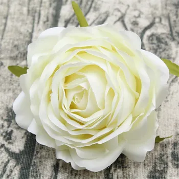 

NEW Fake Rose Flower Head Dia. 9cm/3.54" Simulation Melaleuca Roses for DIY Wedding Wrist Flower Bridal Bouquet Accessories