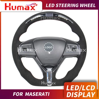 

LED display steering wheel for ghibli LCD RACE DISPLAY STEERING WHEEL with data update fuction led steering wheel carbon fiber