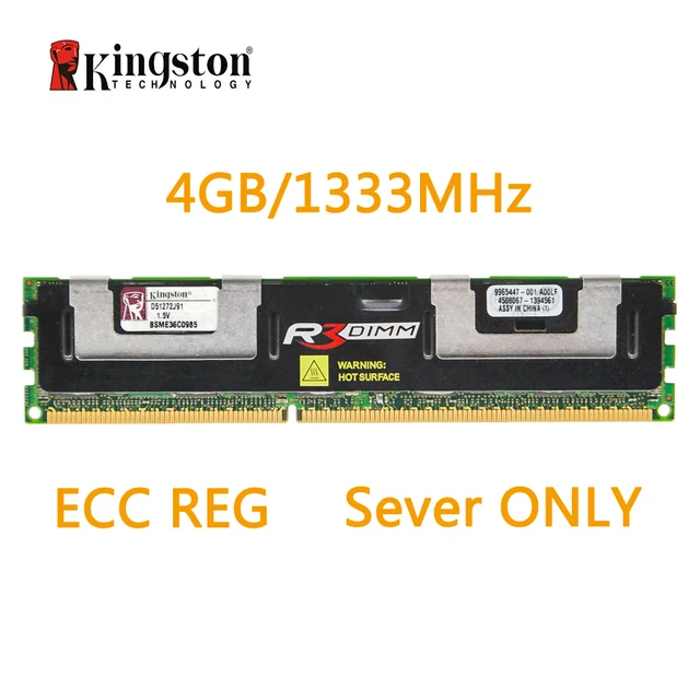 Special Price Kingston REG ECC Memory RAM DDR3 4G 1333MHZ 240pin 1.5V D51272J91 working on servers only Special Price Kingston REG ECC Memory RAM DDR3 4G 1333MHZ 240pin 1.5V D51272J91 working on servers only