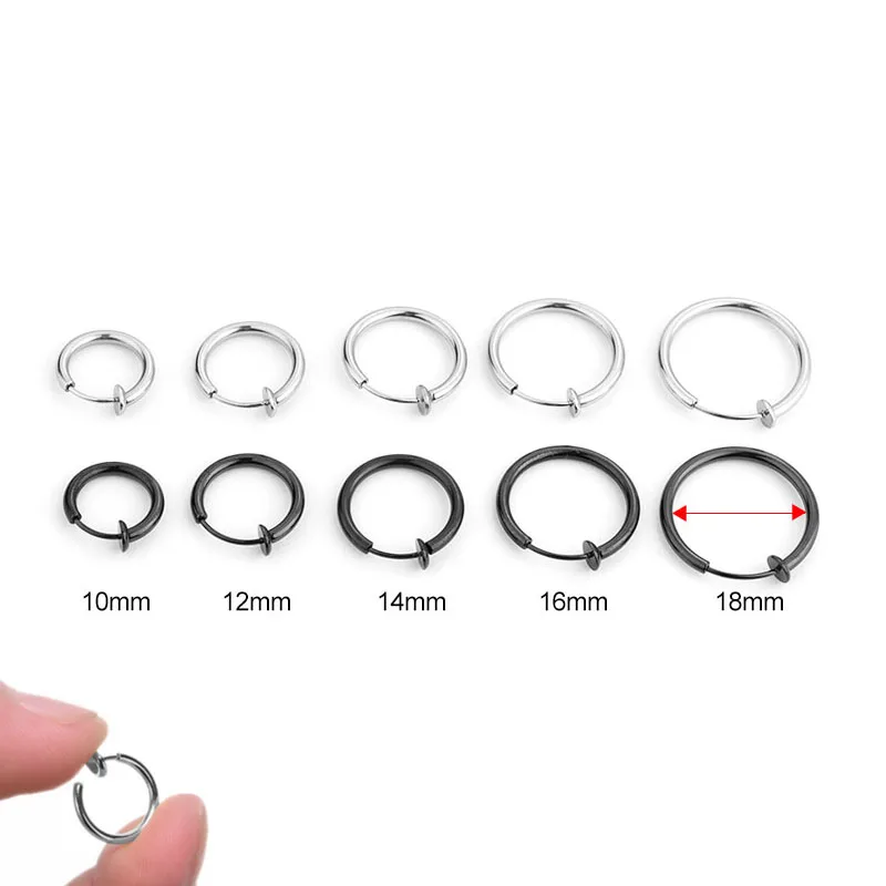 Feelgood 20pcs Clip On Body Non Pierced Stainless Steel Fake Piercing ...