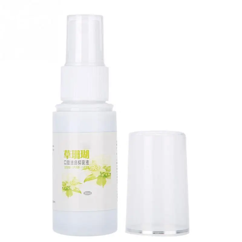 

30ml Herbal Mouth Clean Oral Spray Bad Breath Treatment of Oral Ulcer Pharyngitis Halitosis Treatment Breath Freshener