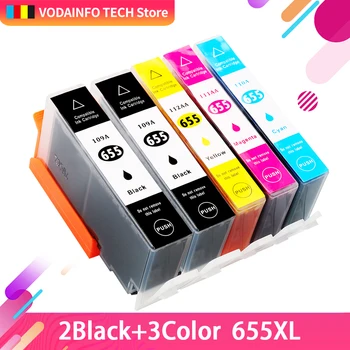 

QSYRAINBOW 655XL ink cartridges Replacement For HP655 Cartridge For HP 655 Deskjet 4615 4625 3525 5525 6520 6525 6625 Printer