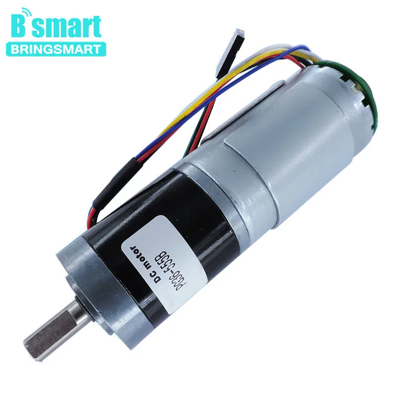 

Bringsmart PG36-555B Motor Encoder DC Motor 12-24V Planetary Geared Encoder Reducer Motor Electrical Machine General Reversible