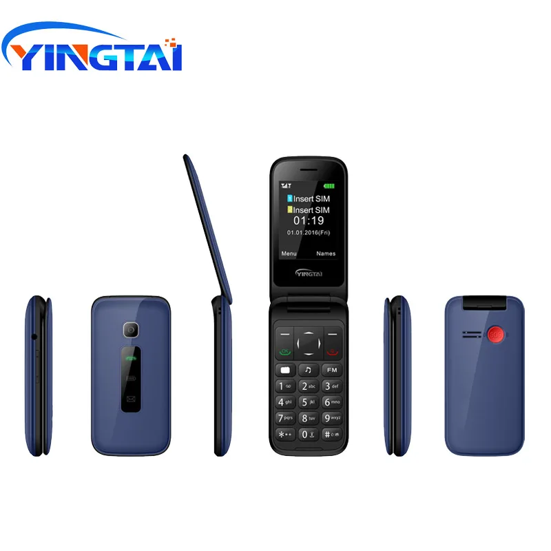Оригинальный YINGTAI T31 MTK 6572 двухъядерный 2 4 дюймовый Android Флип Мобильный телефон 3G с