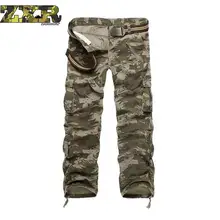 Мужские камуфляжные мужские брюки повседневные мужские брюки-карго Брюки Мульти Карманный военный комбинезон для мужчин длинные штаны для улицы
