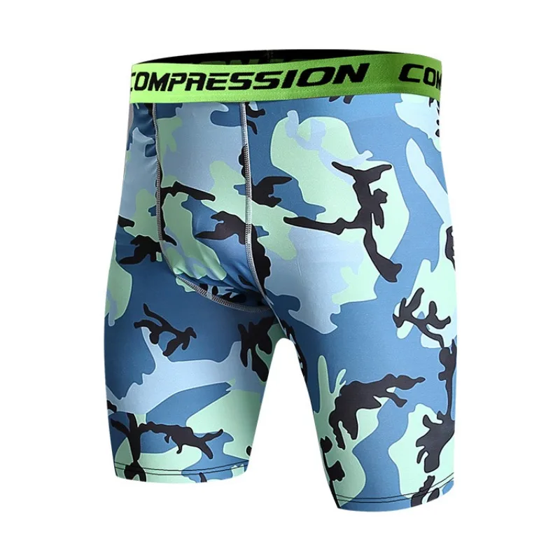 

Mens Short Compression Tights Men's Sportswear Bodybuilding Trousers Fitness Workout Gyms Shorts Male Elastic Pants Trousers