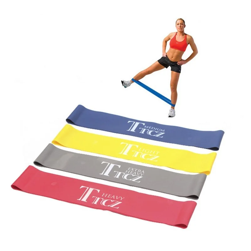 

4 Levels Resistance Band Set Exercise Loop Latex Fitness Loop Rope Stretch Strength Training Cross Fit Band Bodybuilding