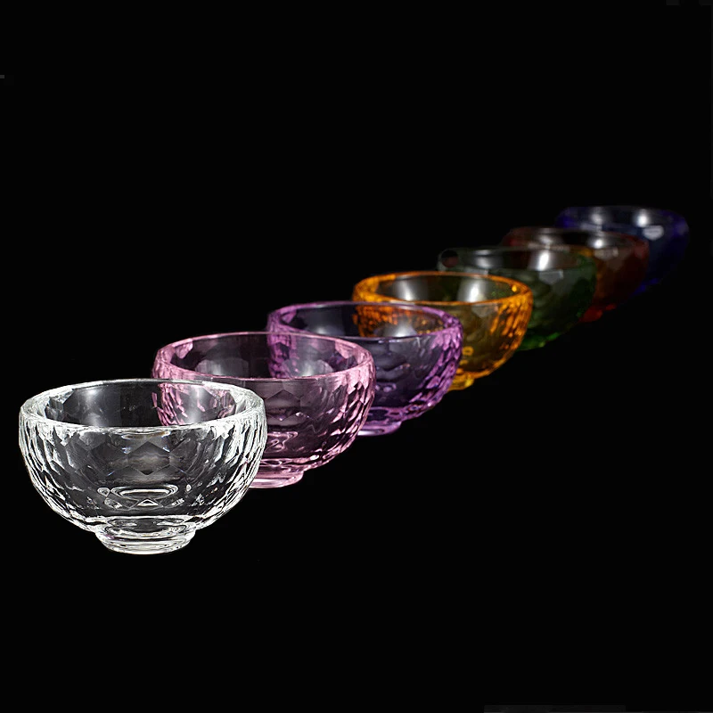 

Candle Holders, Buddha Water Offering Bowls, Crystal Material, 7 Cups In One Set, Diameter About 6.0cm, Buddha Supplies