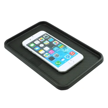 

Car Carbonia Dashboard Carbon Fiber Silica Gel Black Non Slip Mat Sheet High Temperature Resistance Mobile Phone Accessories