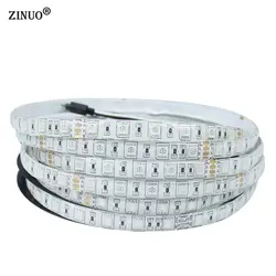 Zinuo 5 м 24 В IP65 Водонепроницаемый гибкие Светодиодные ленты 5050 300led Освещение LED Клейкие ленты открытый украшения светодиодные ленты Warmwhite