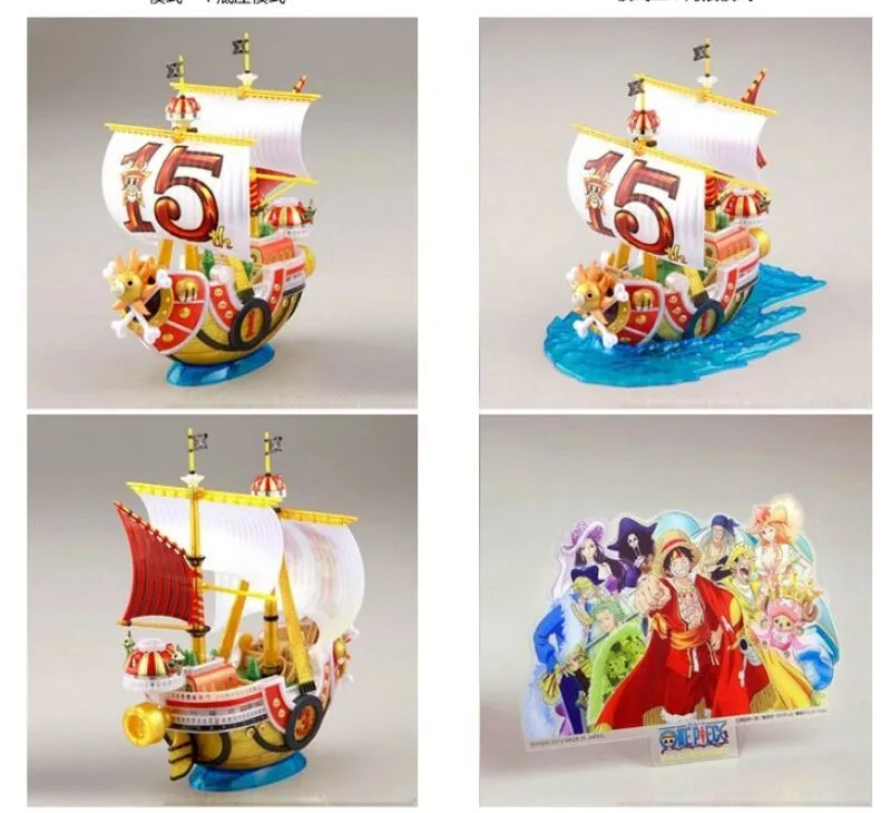 One Piece - Straw Hat Pirates Going Merry and Thousand Sunny Ships Action Figures