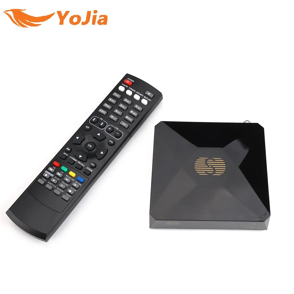 

10pcs DVB-S2 S-V6 Digital Satellite Receiver with 2 USB port Support Xtream TV NOVA Wheel TV WEB TV Youtube USB Wifi