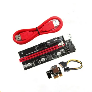 

PCI-E 1X to 16X Muti-Openning Graphics Card Extension Data Cable Eating Chicken Game Artifact For VER009S Black Diamond PC Miner