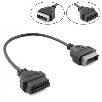 

40CM OBD-II 14 Pin Male to 16 Pin Female Car Diagnostic Tool Adapter Extension Connector Cable for Nissan