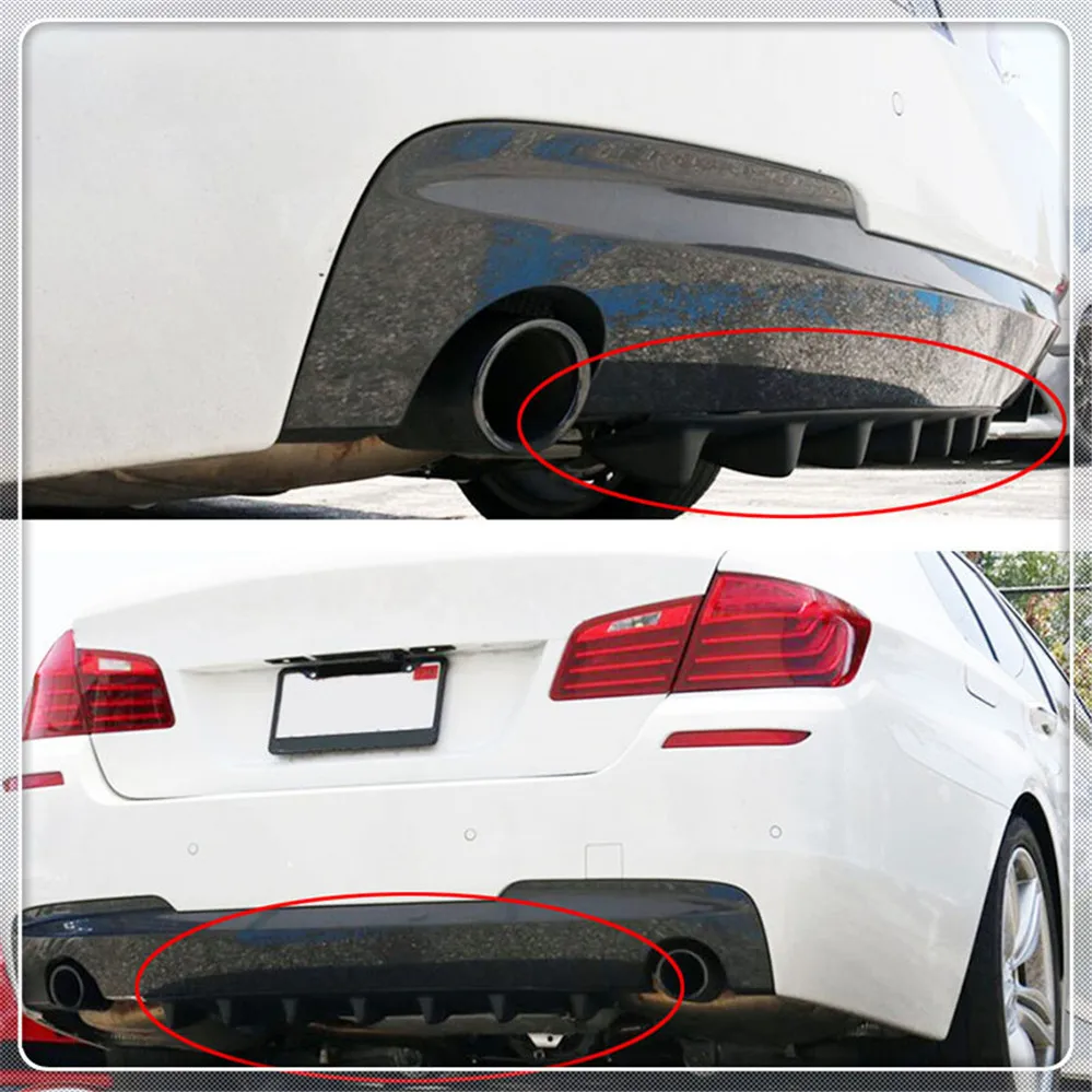 

car Rear Lip air Diffuser Fin for Ford Focus MK2 MK3 MK4 kuga Escape Fiesta Ecosport Mondeo Fusion Transit B-MAX